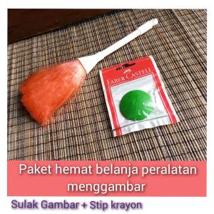 Sulak Gambar Pembersih Remah Krayon Kuas Krayon Penghapus Krayon Peralatan Menggambar