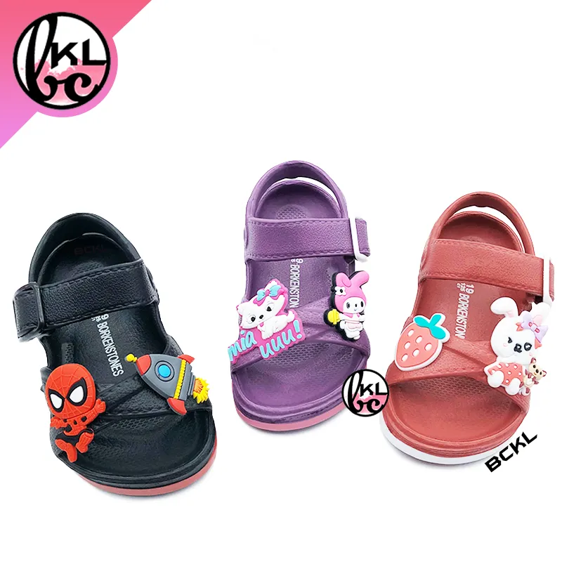CSMY ➜ Baby & Kids Truck Hook & Loop Sandals, New EVA Pony Mickey Cartoon  Shoes Slippers Twins, Selipar Kasut Budak 19-24