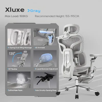 XPANSE T9 Dual Wing Support Office Ergonomic Chair Computer Gaming Chair With 6D Arm【30Day Free Trial】
