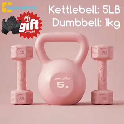 LuminaFLex Dumbbell Set 1kg/2kg/3kg Sports eEquipment Fitness Dumbbell and Kettlebell High Dumbell