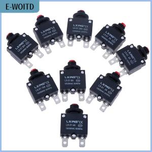【E-WOITD】 Circuit Breaker Overload Protector Switch Fuse 3A 4A 5A 6A 8A 10A 15A 20A 30A