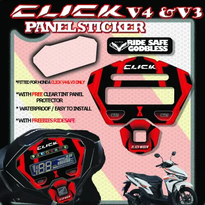 Honda Click 125 Version 3 And Version 4 Panel Gauge Protector Sticker only /Honda Click Accessories