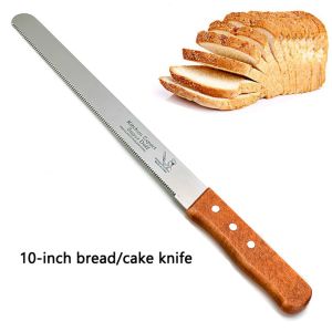 Stainless Steel Cake Offset Spatula Butter Cream Icing Frosting and Serrated Bread Cutting knife