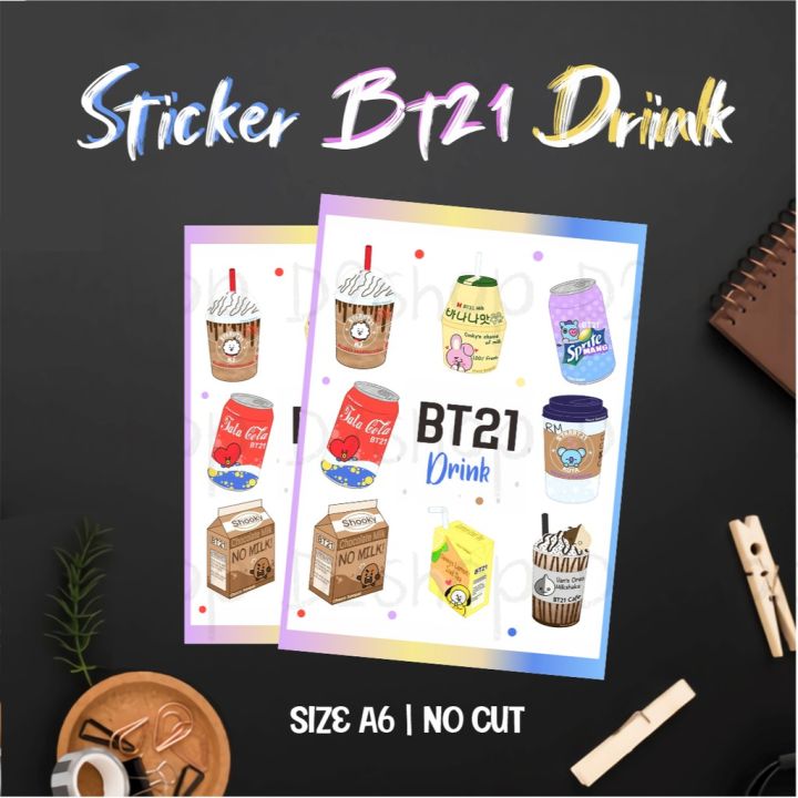 GBeye Aluminium Drink Bottle – BT21 'Pile Up' Design, Wiederbefüllbare Flasche Für Fans