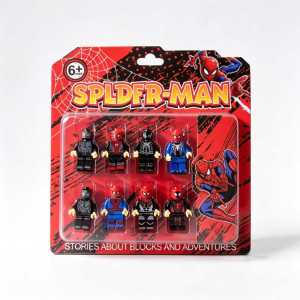 SSP 8-in-1 Block Minifigures Set Hero Toy Action Figures for Kids Imagination Play