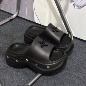 Free Shipping New 8Cm WomenS Thick-Soled Slippers For Summer Casual Outdoor Wear Fashionable Height-Increasing Sandals