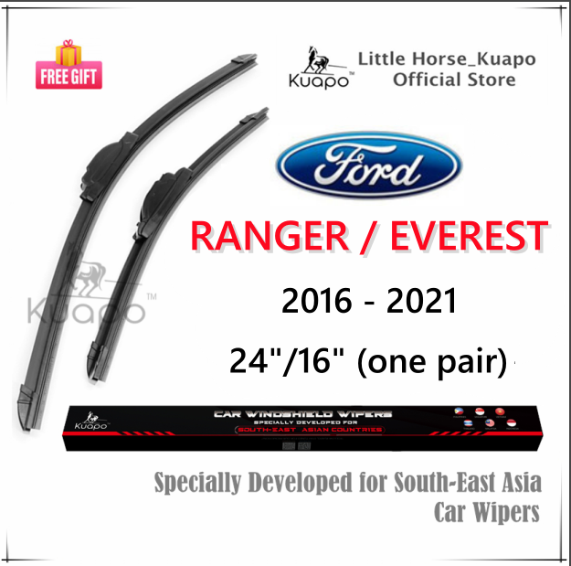 2016-2021 Ford EVEREST / RANGER Front Wiper Blade Set/Pair for AT MT ...