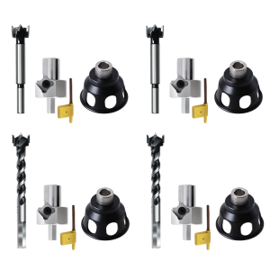 Vertical Drilling Locator Kit Woodworking Pocket Hole Drill Guide Doweling Jig Furniture Straight Angle Punching Tool