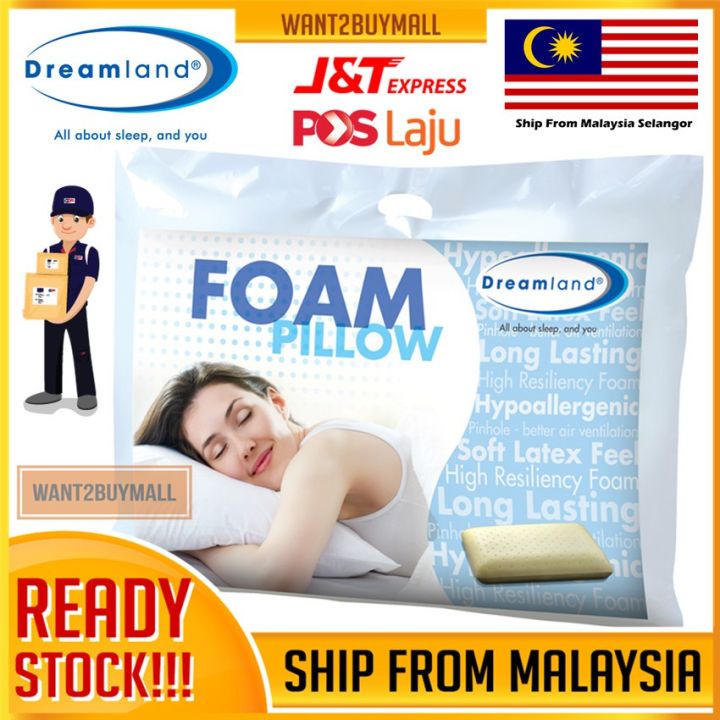 🇲🇾 🏆Hot Selling🔥 Dreamland Premium Pinhole Cold Cured Foam Pillow Made ...