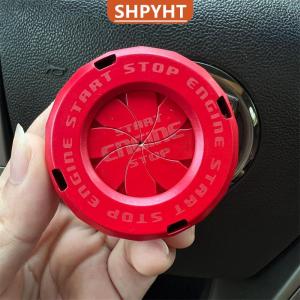 [COD] SHPYHT SPORTS Car Moto Engine Start Stop Button Cover Ignition Switch Blade-type Rotatable Protection Cap Interior Decoration Decor Sticker