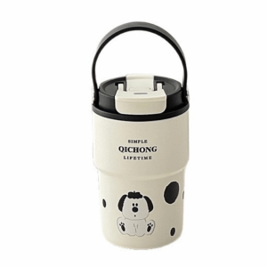 SUNNY BAR Portable Thermal Water Bottle 450ML Creative Drinking Straw Cup Reusable Leak-proof Outdoor Insulated Mug Kitchenware
