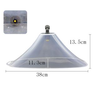 DSFDF โปร่งใสโปร่งใส ฝาครอบกันลม พร้อมที่บังลม กันลม ที่บังลมหัวฉีดสเปรย์ หัวฉีดสเปรย์ ประเภทพัดลม หัวฉีดเครื่องพ่นละออง ข้าวโพดฟิลด์