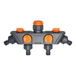 REFENT Four Independent Switches Hose Diverter Faucet Hose Connector Faucet Diverter Water Connector Splitter Pipe Splitter One In Four Out Garden Use