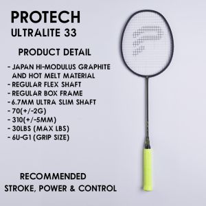 PROTECH ULTRALITE 33(70G) RECOMMENDED STROKEPOWER & CONTROL