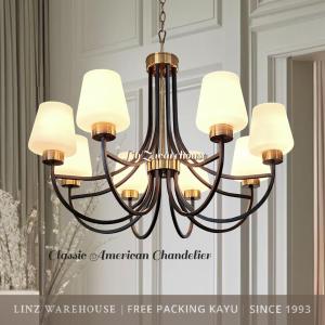 Lampu Gantung SIMPLE BLACK CLASSIC AMERICAN chandelier