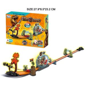 [KST] Mainan Anak 35PCS Launching Dinosaur Track Mobil Balap Seru Kado Ulang Tahun Anak Laki Laki