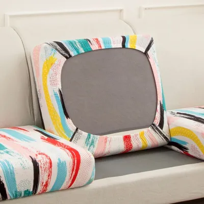 Printed Sofa Cushion Cover Elastic for Living Room Corner Couch Cover Stretch 1/2/3/4 Seater Elasticity Sofa Case Seat Slipcover