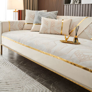 1/2/3/4 Seater Sofa Slipcovers Sofa Cover Dutch Fleece Anti-Slip Couch Recliner Slipcovers Armchair Protector Universal Full Cover Thicken Soft Sofa Cover Couch Coat