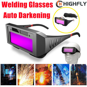 Auto Darkening Welding Helmets Automatic Light Change Auto Darkening Anti- Eyes Shied Goggle Glasses for Eyes Glasses