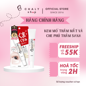 Kem dưỡng mắt làm mờ thâm và che phủ thâm mắt Sana 4 in 1 20g của Nhật
