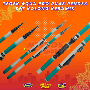 Tegek Aqua Pro Ruas Pendek Bahan Carbon Fiber Antena Uk.180-450 Joran Pancing Stream Fishing Rod