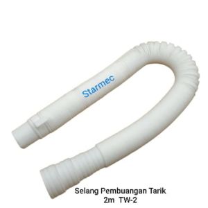 SELANG PEMBUANGAN MESIN CUCI ELASTIS BISA DI PANJANGIN  WARNA PUTIH