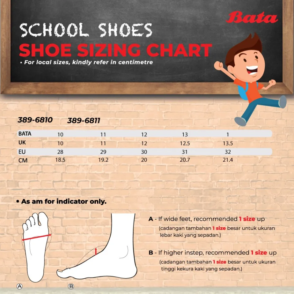 BATA B-First Kasut Sekolah Hitam Sekolah Rendah FULL PVC - Main Image