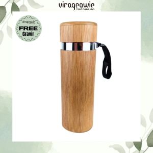 Tumbler Ukir Mahameru (Tumbler Bambu Tali Handmade)