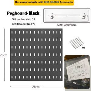 Pegboard PRO Storage Organizer Phone Holder & Shelf Hanging Rack Suitable with IKEA SKADIS Storage Organizer DIY 洞洞板