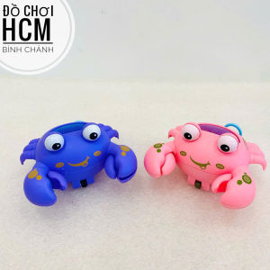 [RÚT CÓT LÀ CHẠY - SÁNG ĐÈN] Đồ chơi Cua chạy bằng cót dây phát sáng dễ thương cho bé chơi trên sàn kéo cót 2226