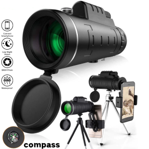 JY Smart Mall 40x60 Zoom HD Vision Monocular Mobile Phone Telescope Phone Camera Lens With Compass