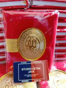 Cetak Buku Yasin 208 Halaman Hard Cover Busa Free Tasbih