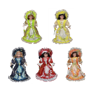 Decorative Triangel 17 Inch Porcelain Doll for Valentine Decoration Ornament for Weddings Anniversaries