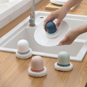 Wash Pot Brushes Pot Dish Cleaning Brush With Liquid Soap Dishwashing Brush Kitchen Cleaning Tools