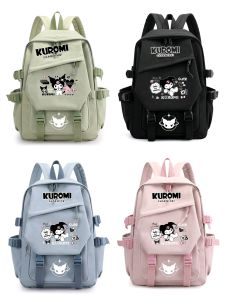 Tas gambar kuromi /Tas Cute Korean Style Sekolah / Tas ransel sekolah anak perempuan sd smp kualitas bagus / Tas ransel aesthetic sekolah / Tas anak cewek / Tas anak wanita sd / Tas laptop sekolah / Tas fashion anak perempuan