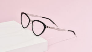 FONEX กรอบแว่นตาตาแมวขอบเต็มสไตล์ญี่ปุ่นน้ำหนักเบาพิเศษ1008แว่นตาทรงแคทอายออกแบบได้ตามต้องการ