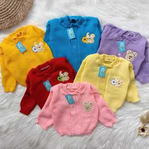 Sweater Rajut Bayi 0-6 bulan / Baju hangat bayi / Cardigan bayi / Atasan bayi
