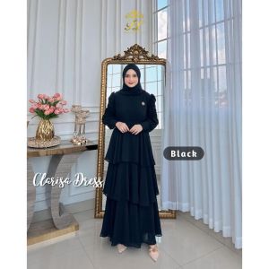 BEST SELLER - CLARISA DRESS CERUTY TERBARU 2024 DRESS KONDANGAN WANITA MUSLIM GAUN BRIDESMAID GAMIS TERBARU LEBARAN UKURAN M  L  XL  XXL
