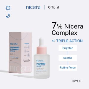 NICERA Niacinamide & Ceramide Serum Brighten Skin Tone Restore Skin Barrier 35ml