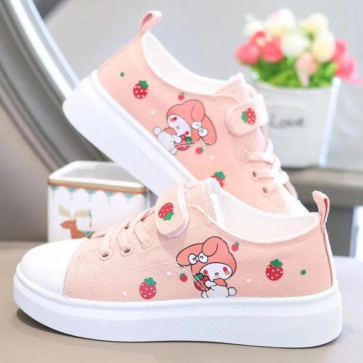 Sanrio Kuromi casual shoes girl canvas shoes my melody spring