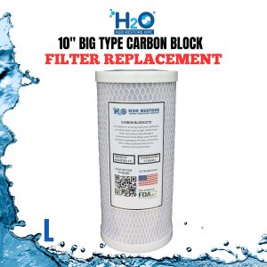Carbon Block / CTO Filter 10" x 4.75" 5 Micron 1 PC Slim Type Hydrosep CTO Cocopure CTO H2O Restore CTO