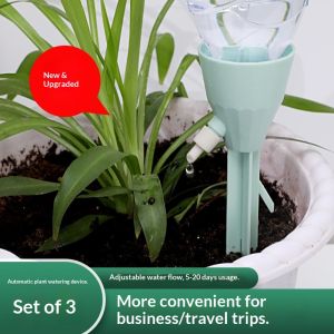 JJT Automatic Plant Watering System with Adjustable Flow for Indoor Outdoor Gardening - Self-Watering Irrigation Kit for Travel and Busy Lifestyles