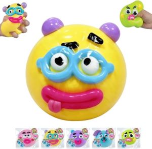 UNRAION Squishy Dog Face Changing Slow Rebound Decompression Toy