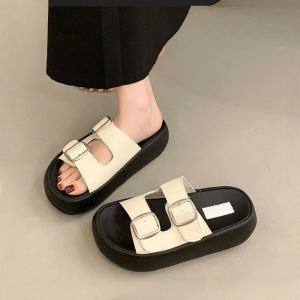 Free Shipping Thick-Soled Platform Sandals For Women Fashionable And Casual Summer Outdoor Wear 2026 New Versatile Height-Increasing Sandals
