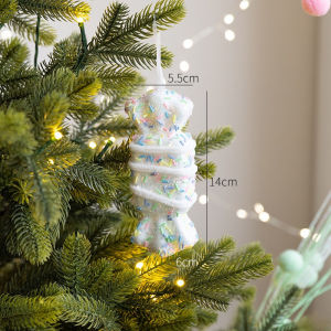 【Miaomiao1】จี้คริสต์มาส ลูกบอลโฟม ลูกอม ไม้ค้ำยัน ต้นคริสต์มาสประดับ ตกแต่งคริสต์มาส ตกแต่งคริสต์มาสจี้