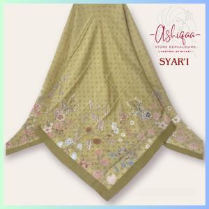 syari motif 130x130 jilbab segi empat motif ukuran jumbo syari voal kerudung hijab kekinian