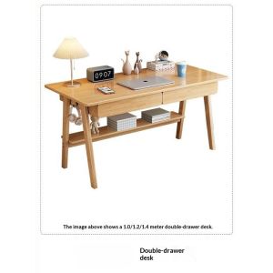 CraftedLiving SG-Solid Wood Desk Home Living Room Bedroom Student Study Desk Modern Multifunctional Computer Desk