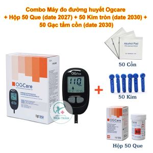 Máy đo đường huyết OGCARE đơn vị đo Mg/dL hàng chính hãng