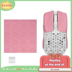 BAREN 15x11cm DIY Anti-Slip Wireless Gaming Universal Style Mouse Sticker Sweat-Proof Mouse Grip Tape Wear-Resistant PC Desktop Laptop