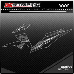 Striping Beat Fi Simpel 2012-2013-2014-2015 Bahan Bening Transparan Sticker Semifull Kode TH02